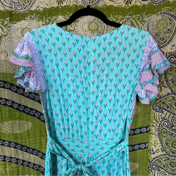 Buddha Sayulita Mint/ Purple Weekend Getaway Jumpsuit Size Medium - Picture 8 of 16